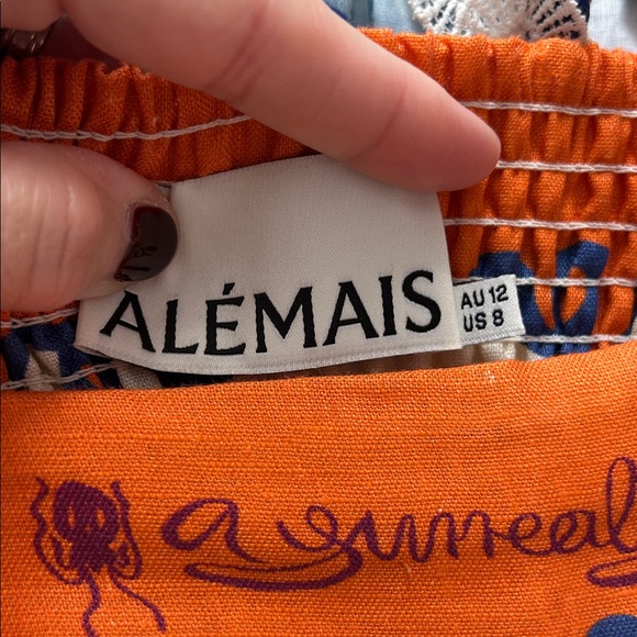 Alemais Artistic Blue and Orange Maxi Dress - Picture 5 of 5